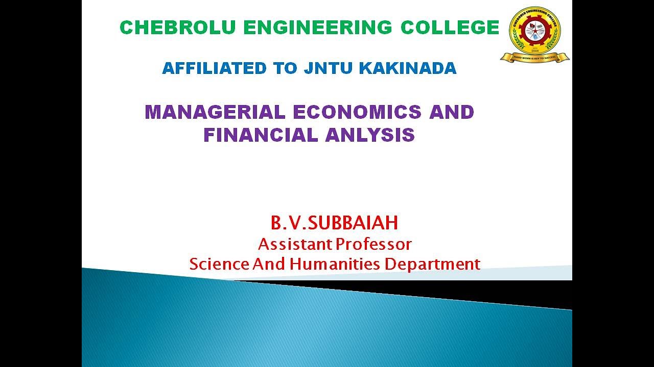JNTUK II ECE & EEE MEFA LECTURE 02