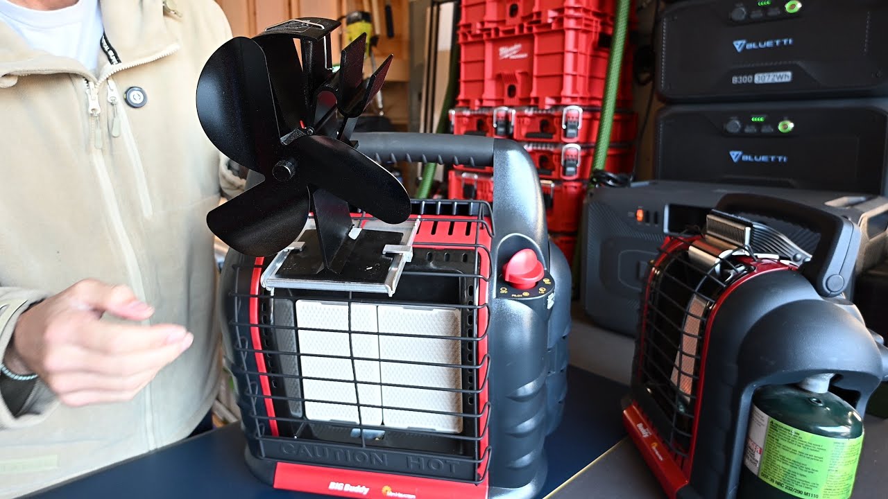 Крепление для вентилятора обогревателя Mr. Heater BIG Buddy за 7 долларов. Более безопасный вариант.