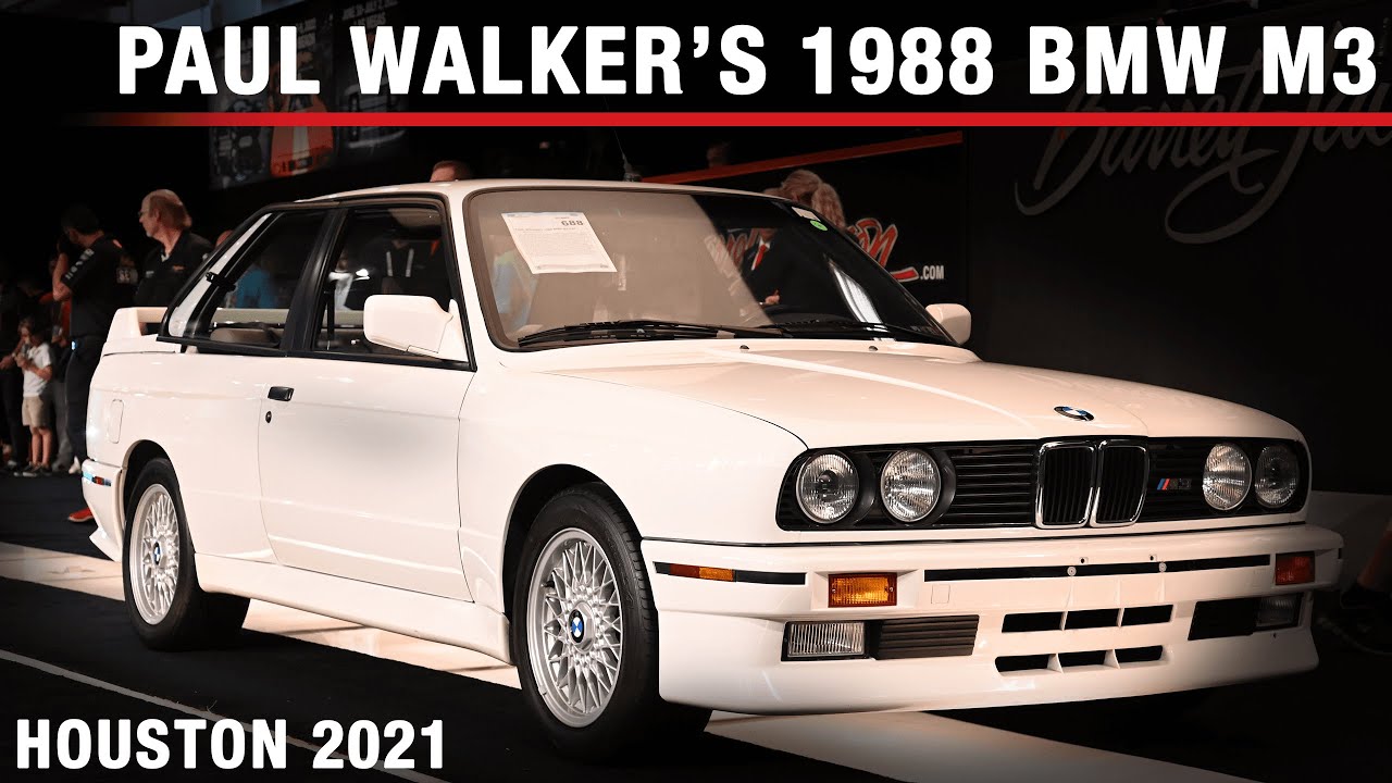 SOLD! - Paul Walker's 1988 BMW M3 E30 - BARRETT-JACKSON HOUSTON 2021