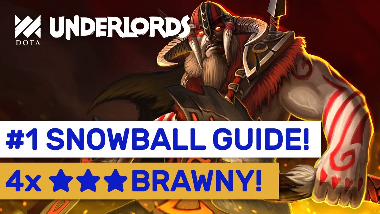 #1 SNOWBALL Build! ★★★ Brawny Hyper Roll Guide! | Dota Underlords