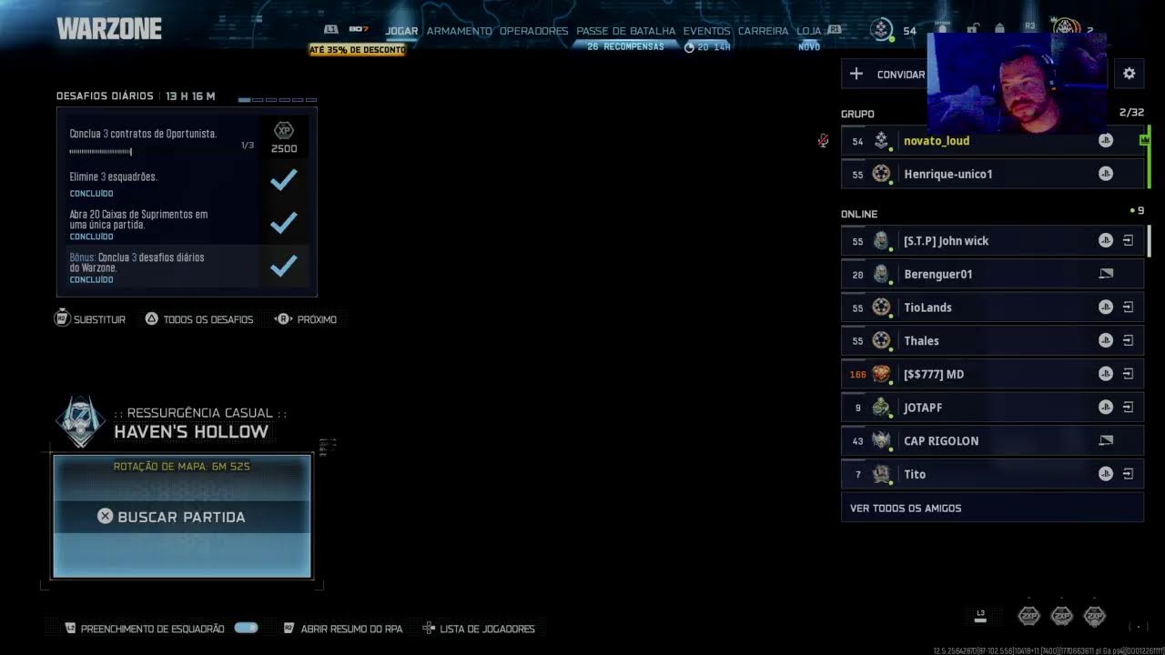 Warzone  ao vivo