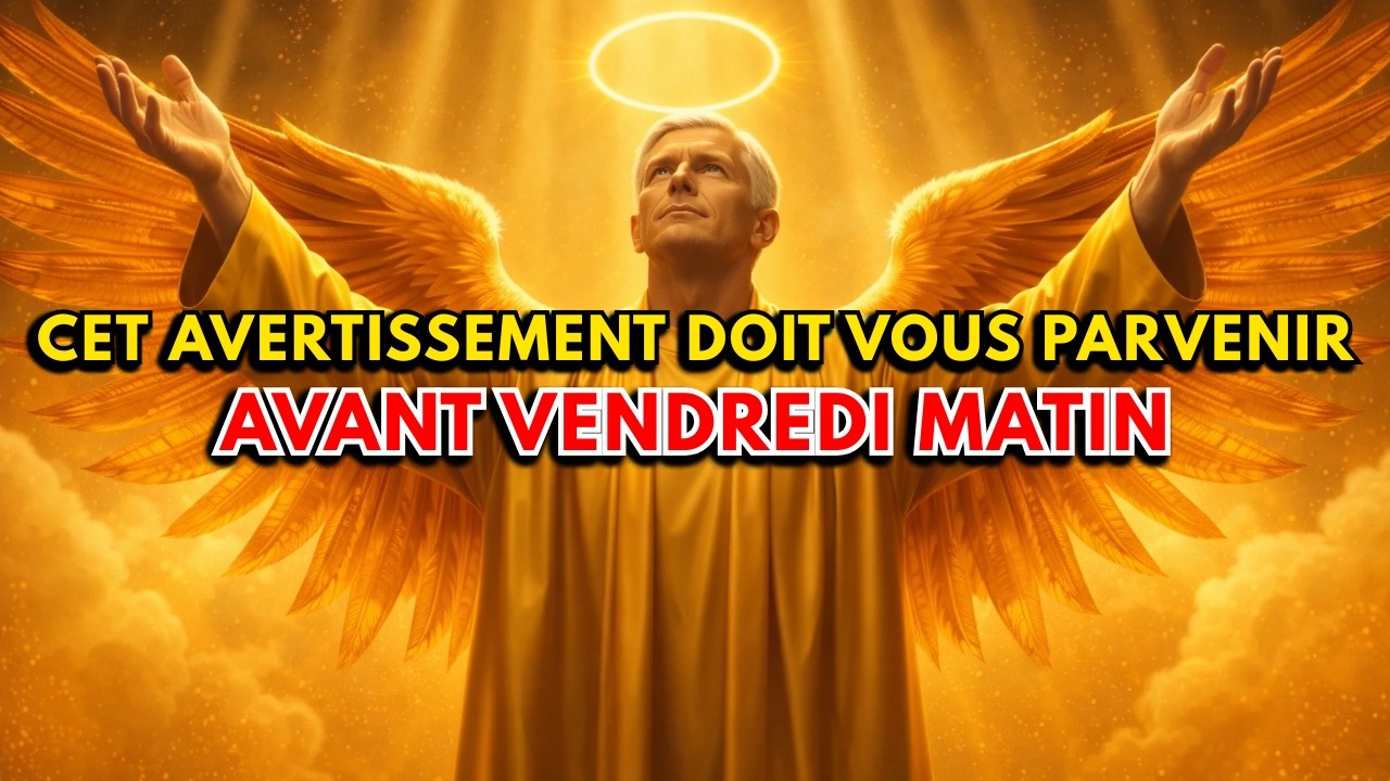 Élus, cet avertissement doit vous parvenir au plus vite.