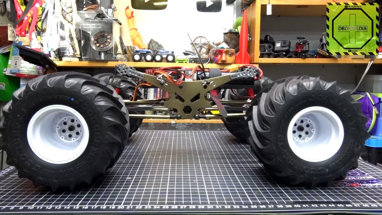 Modificando chasis y amortiguadores, Proyecto Monster truck RC Capitulo  2° |DRONEPEDIA