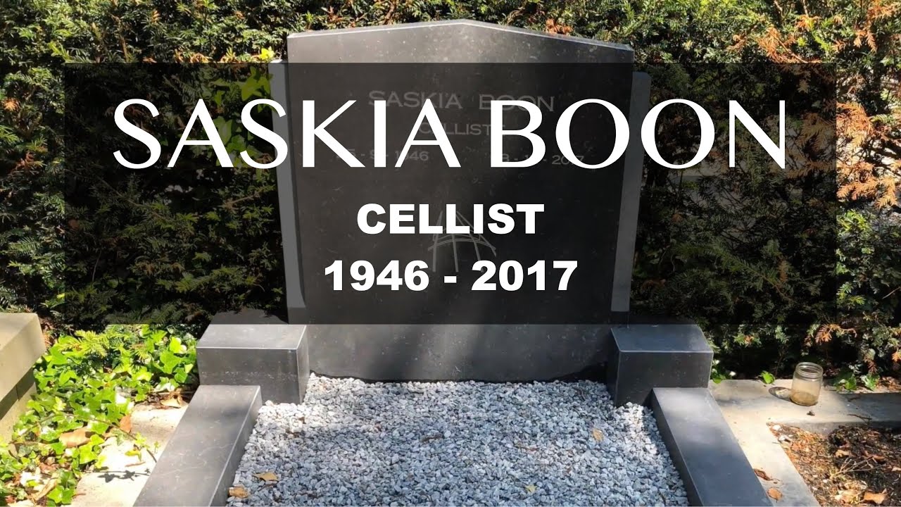Saskia Boon (Cellist 1946-2017) gravesite memorial at Zorgvlied in Amsterdam