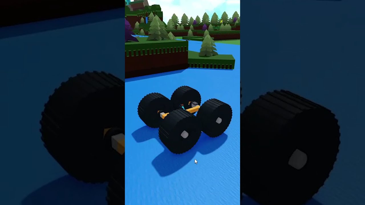 TRYING To Build A MONSTER TRUCK in ROBLOX Build a Boat for Treasure #shorts