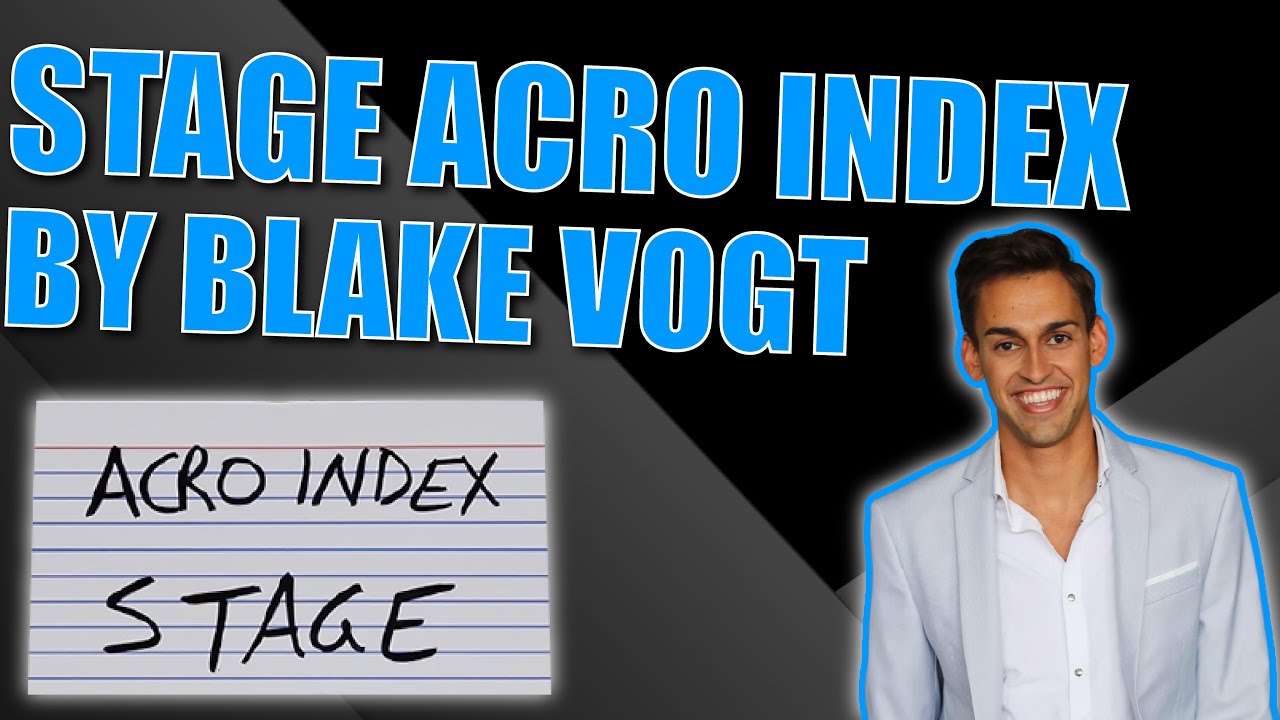Stage Acro Index By Blake Vogt | Self-Working Magic Prop