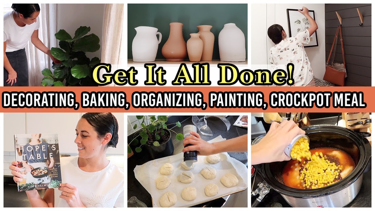 GET IT ALL DONE! | DECORATING OUR HOME | CROCKPOT MEAL | ORGANIZING A CLOSET