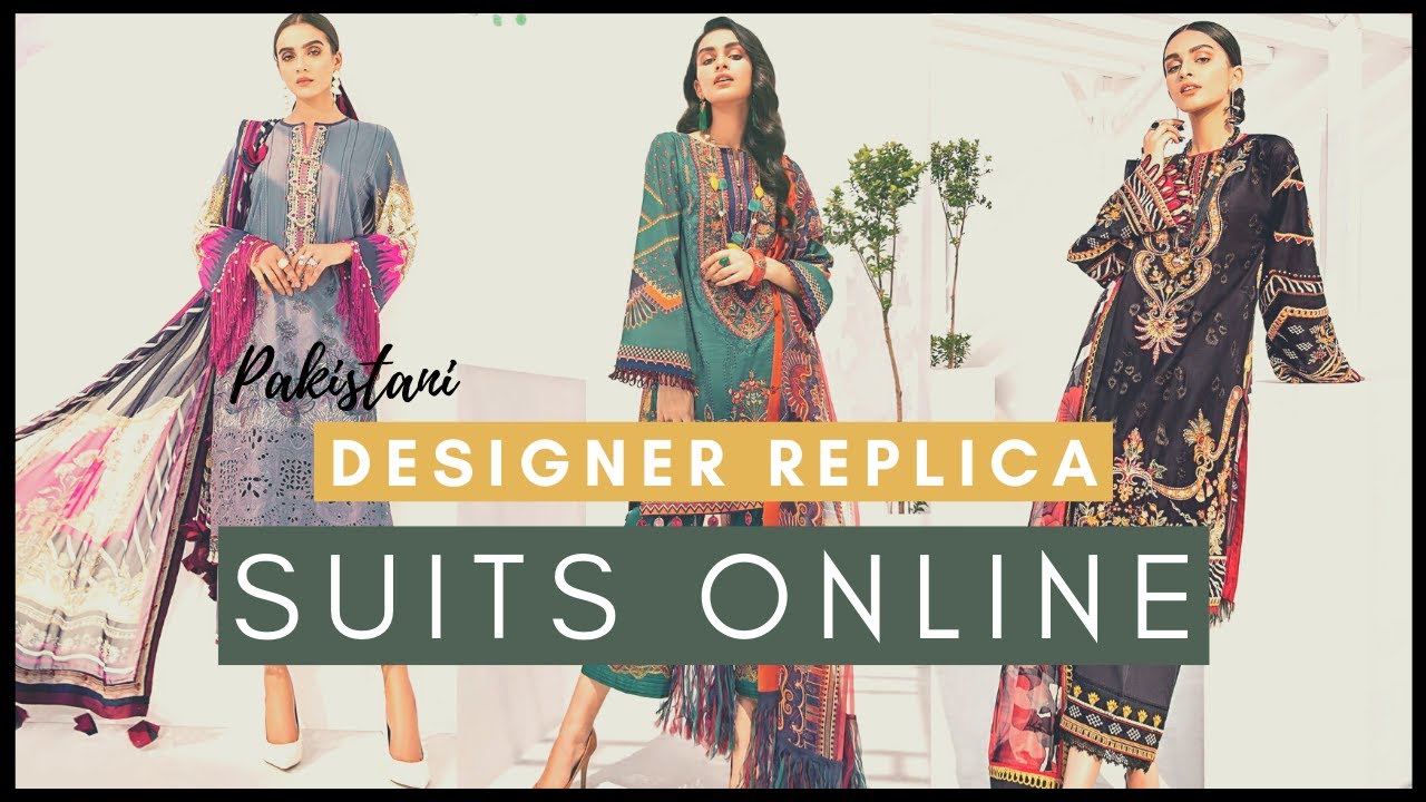 Pakistani Designer Replica Suits Online | Replica Dresses Wholesale