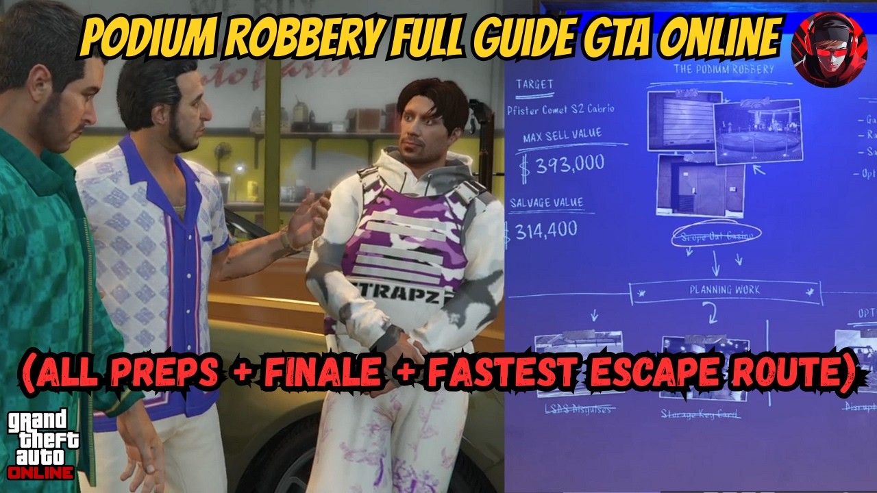 GTA Online Podium Robbery Tutorial $ #gta5 #gtaonline #gtav #rockstargames #viralvideo