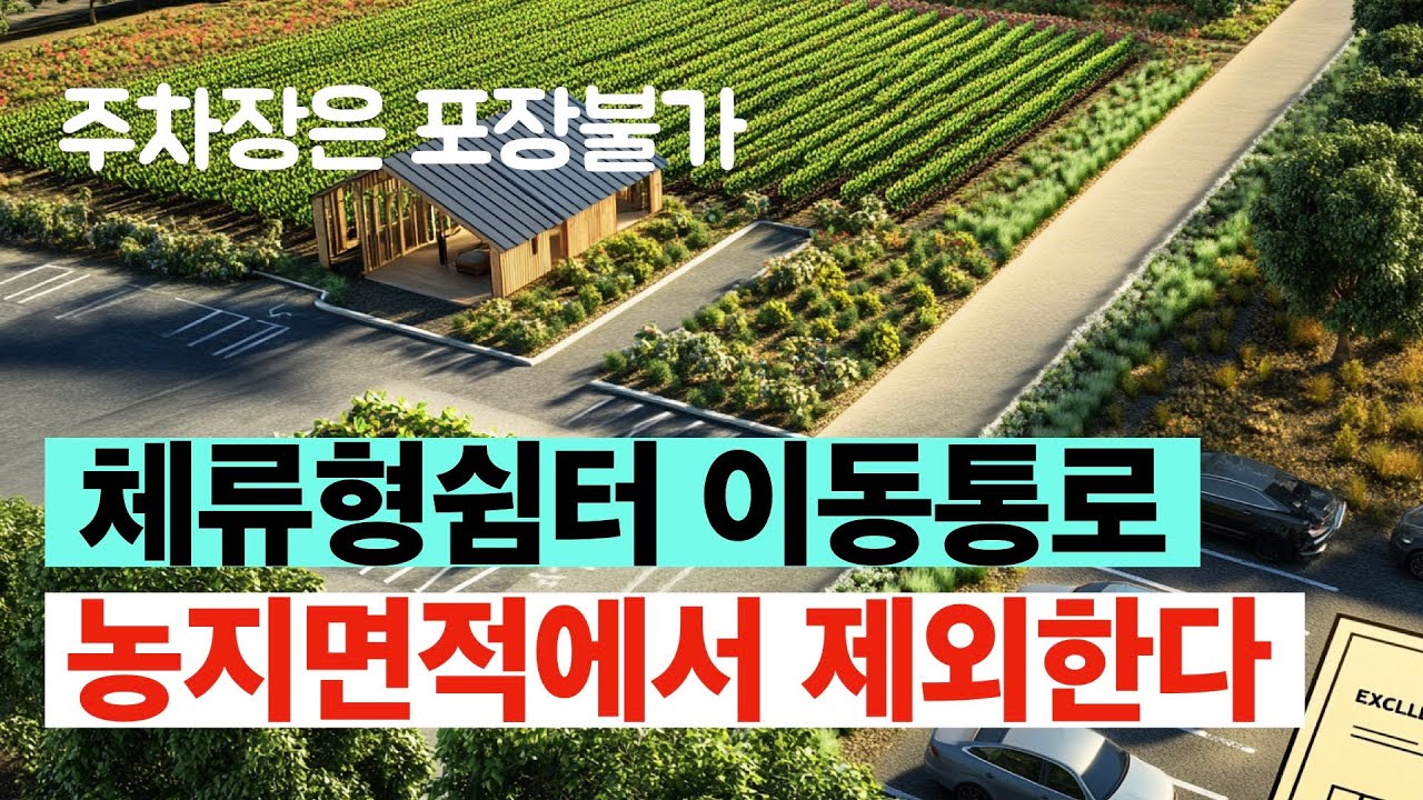 체류형쉼터에서 주차장까지 이동통로를 만들면?