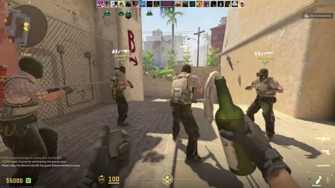 Counter Strike 2 Mixed results on mirage
