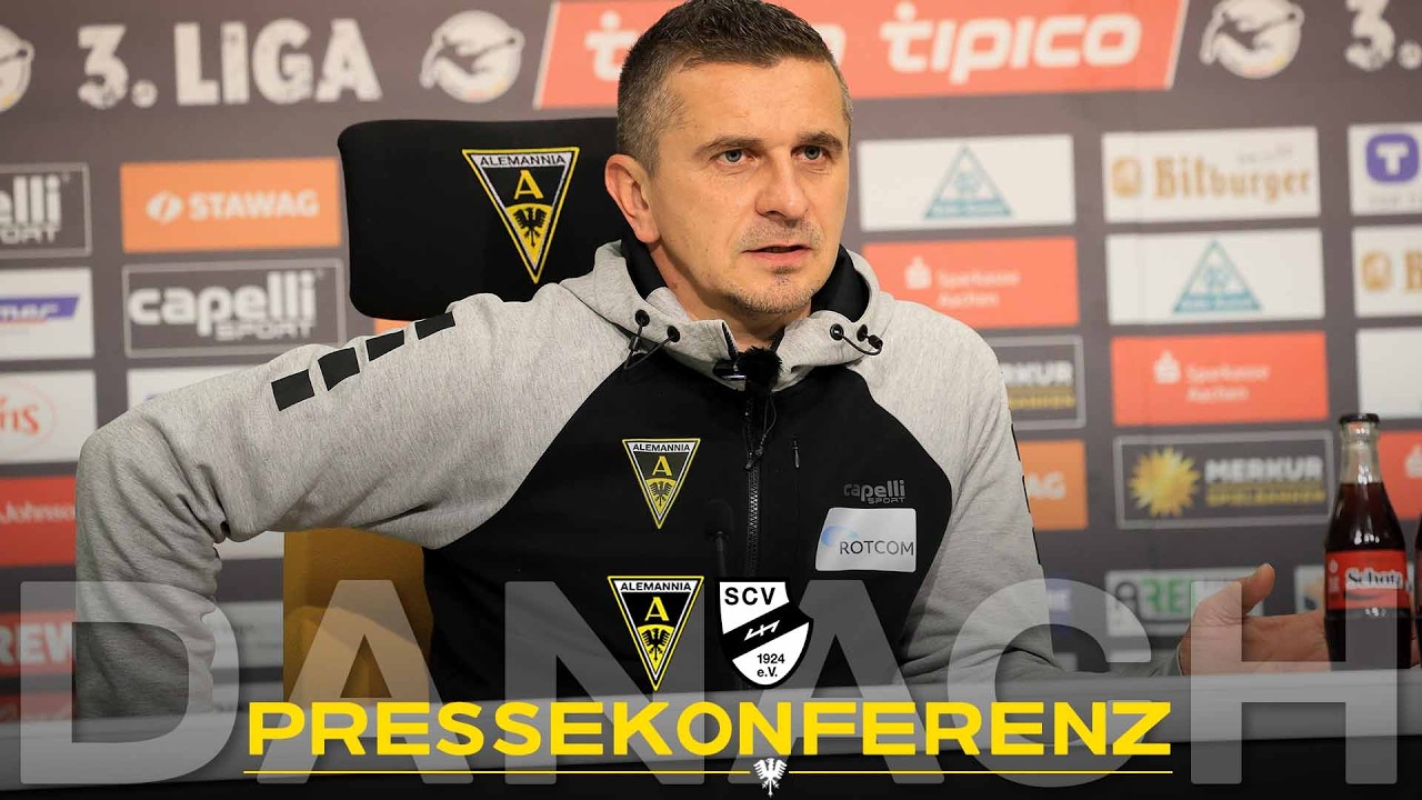 Pressekonferenz nach Alemannia Aachen - SC Verl