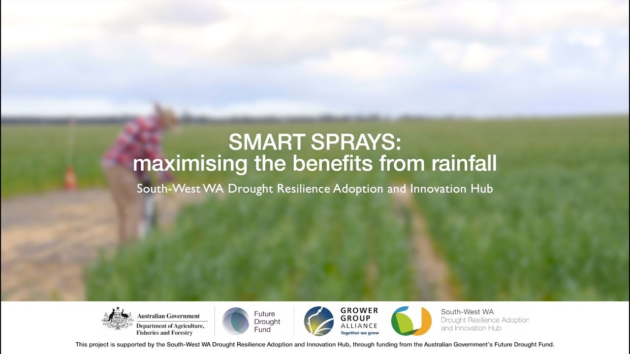 SMART SPRAYS: maximising the benefits from rainfall