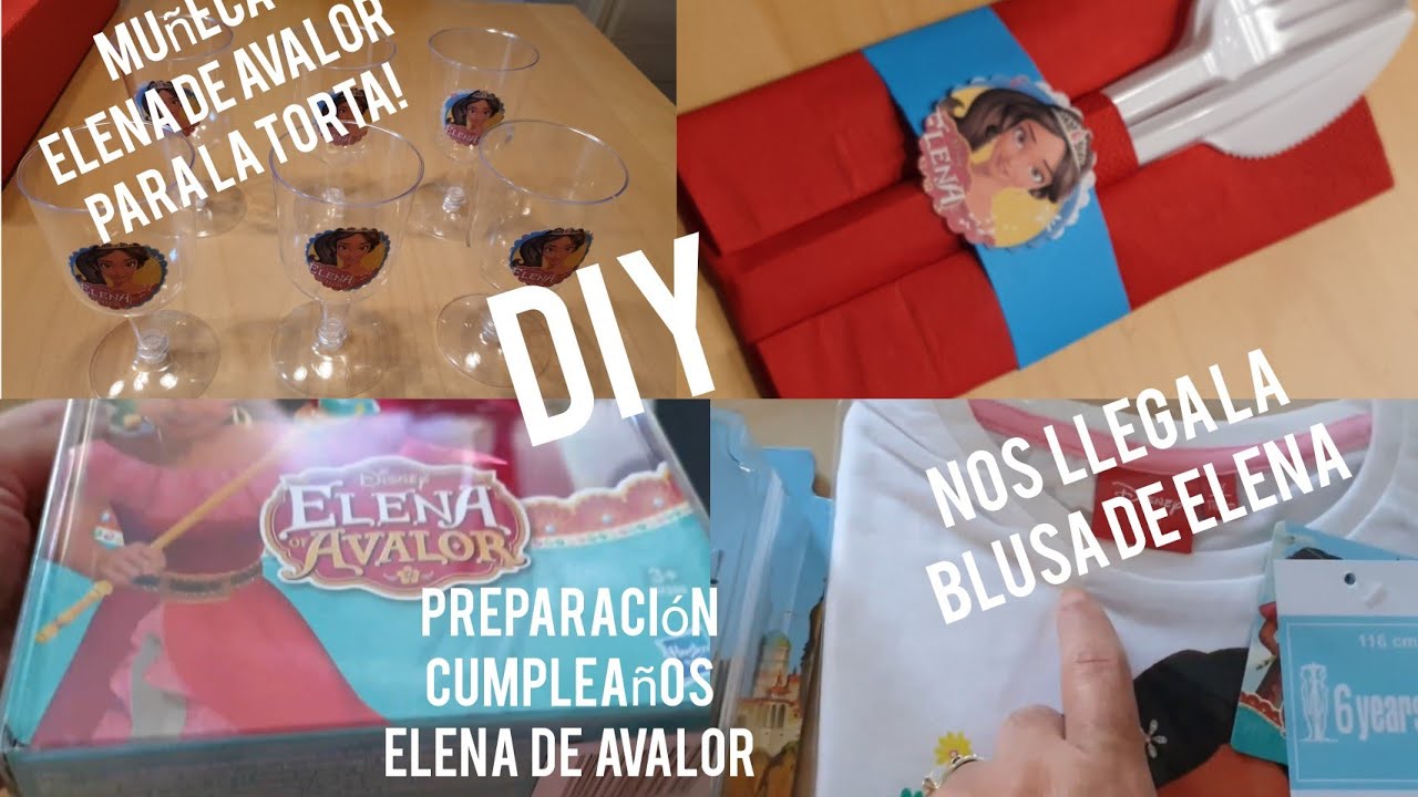 MANUALIDADES PARA CUMPLEAÑOS- DECORACIÓN DE CUBIERTOS Y COPAS - NOS LLEGA PAQUETE ELENA DE AVALOR