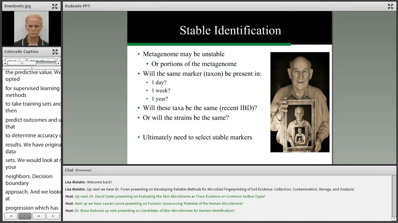 Candidates of Skin Microbiomes for Human Identification