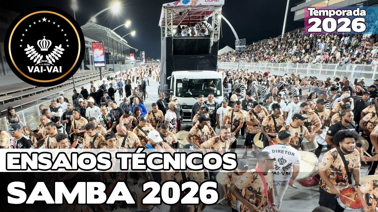 VAI-VAI 2026  | ENSAIO TÉCNICO - LARGADA E PISTA | SAMBA AO VIVO #ETSPSP26