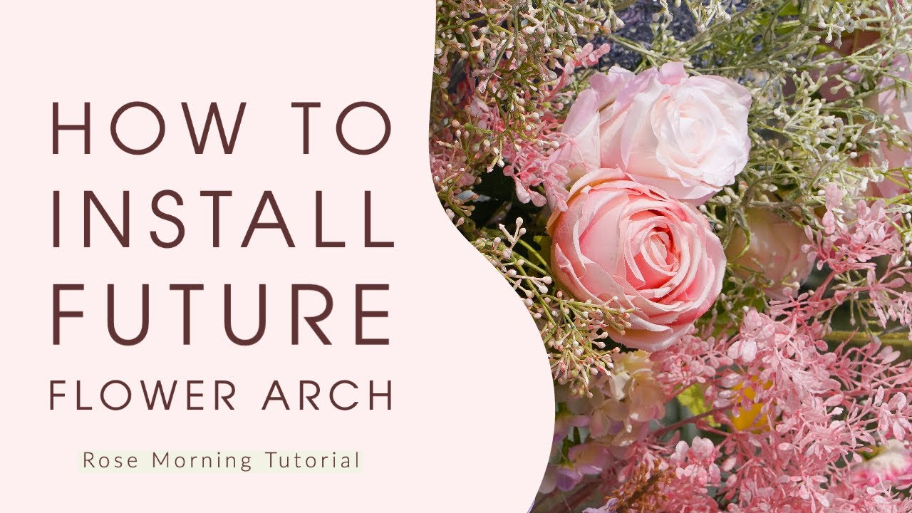 How to install future flower arch/flower arch/artificialflowers/wedding flower