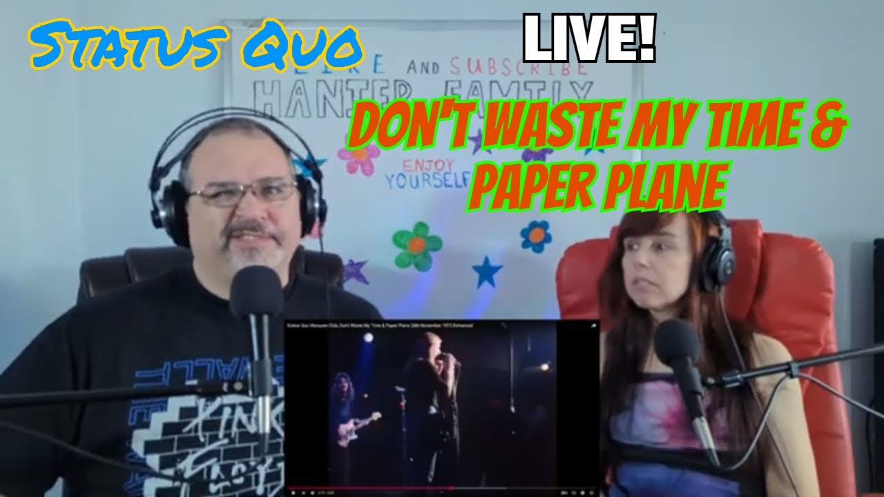 Status Quo - Don't Waste My Time & Paper Plane Reaction (Live - 1972)