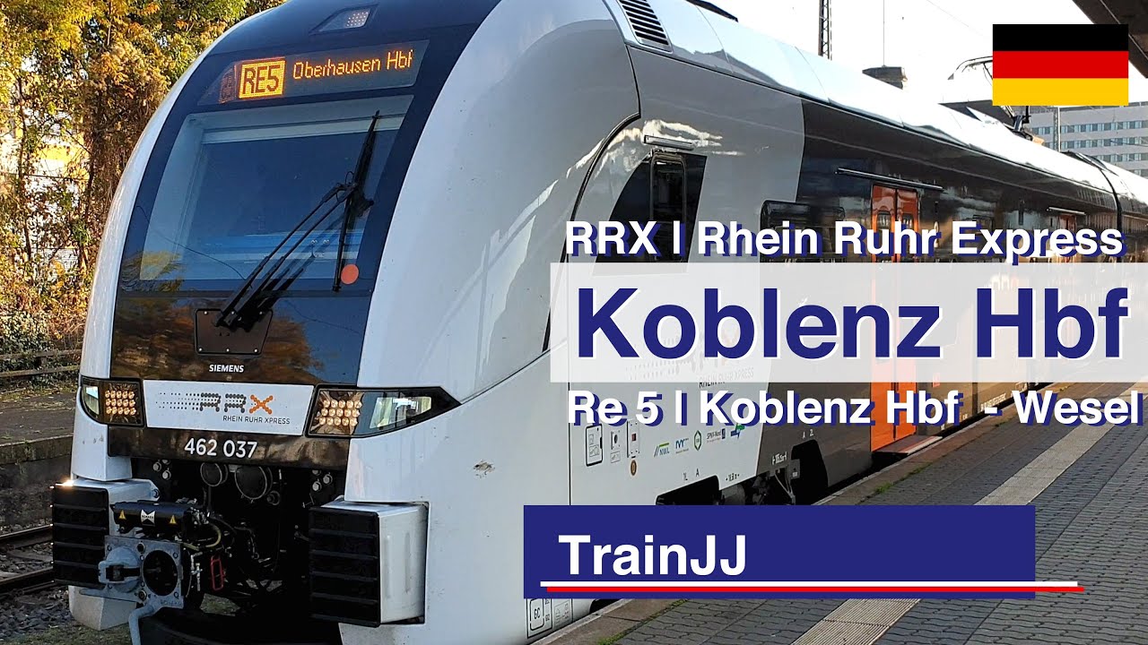 🇩🇪 4K RRX Rhein-Ruhr-Express RE5 | Koblenz Hbf - Wesel | Siemens Desiro HC