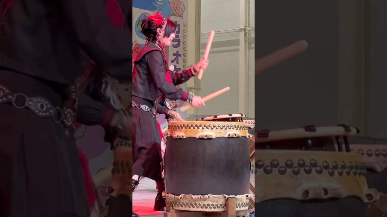 ULTRASOUND Очень большой барабан тайко #太鼓 Akatsuki #Drums, фестиваль #hinode_2025 #Japan #Culture