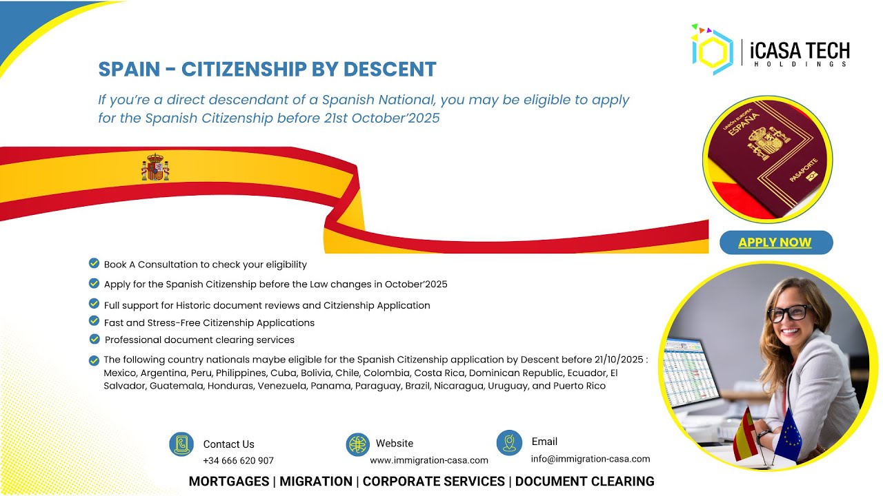 Spain - Citizenship By Descent 2025