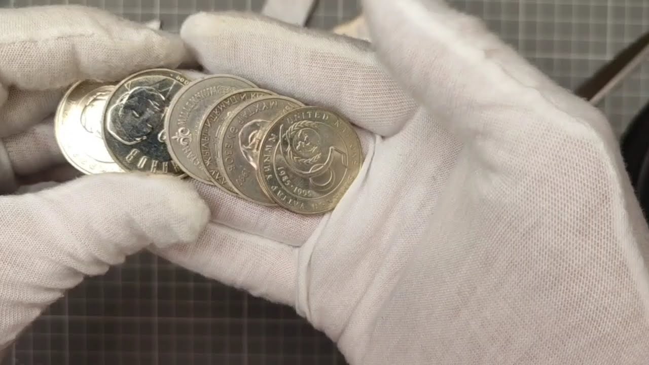 Распаковка монет с аукциона eBay, из Швеции.