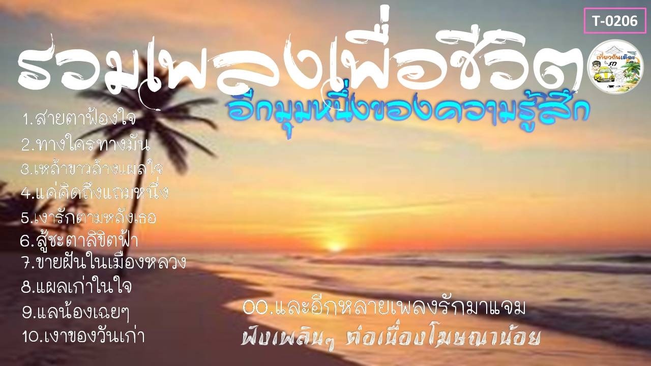 รวมเพลงเพื่อชีวิต อีกมุมหนึ่งของความเหงา (T-0204)#รวมเพลงเพราะๆ #รวมเพลงเพื่อชีวิต#รวมเพลงลูกทุ่ง