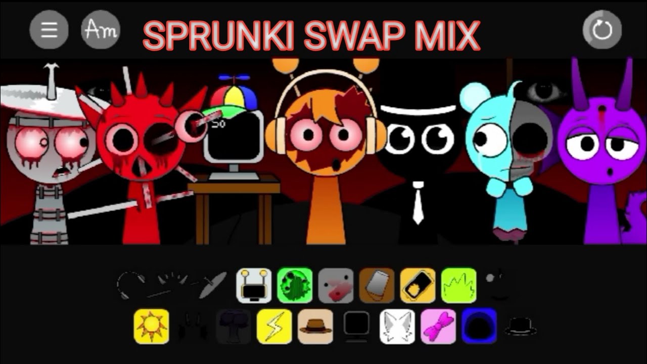 sadness in suffering! - sprunki swap mix