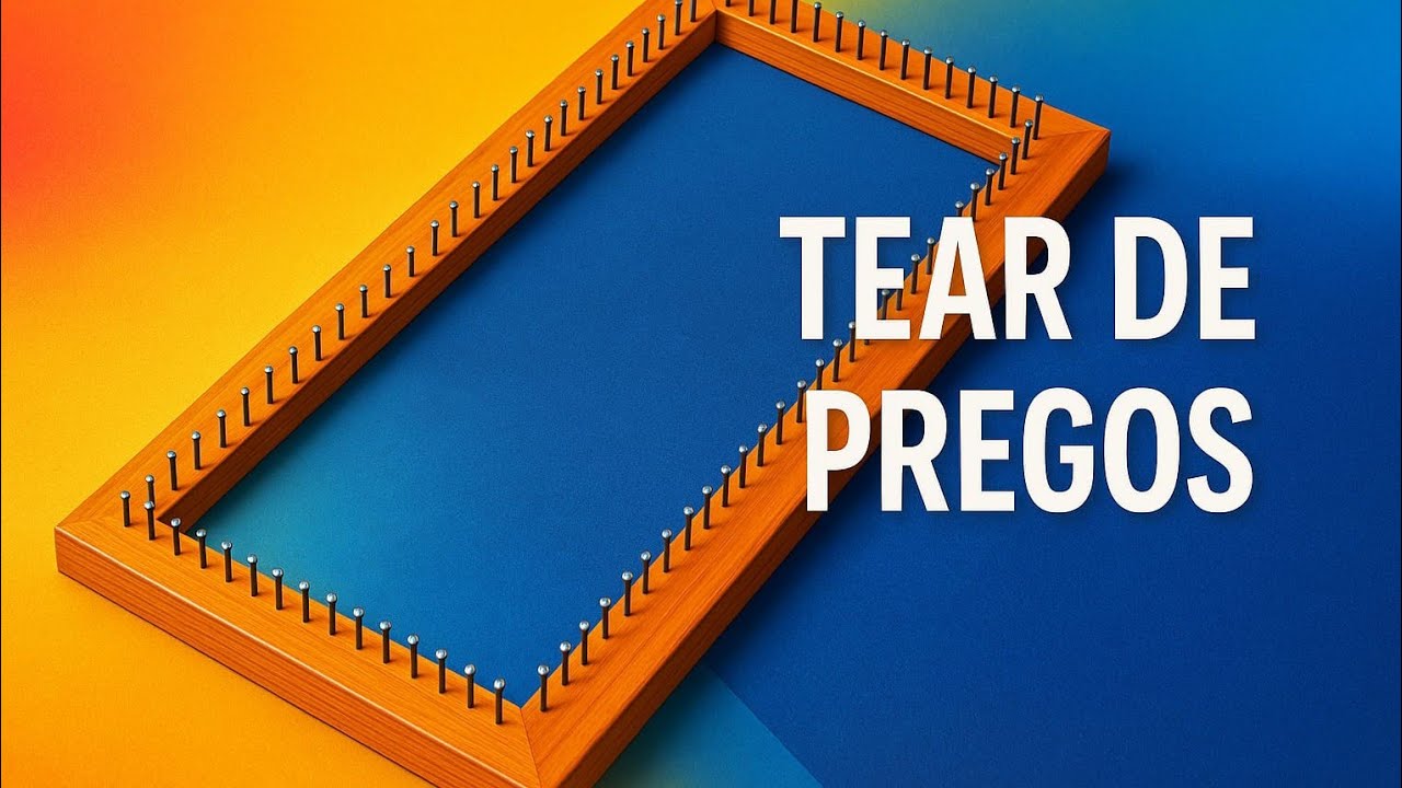 Como Fazer um Tear de Pregos com Moldura Reaproveitada | #diy #teardepregos