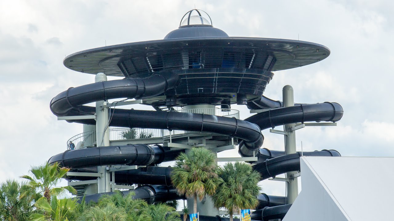Wet 'n Wild Orlando  - Black Hole The Next Generation | Space Themed Water Slide Onride POV