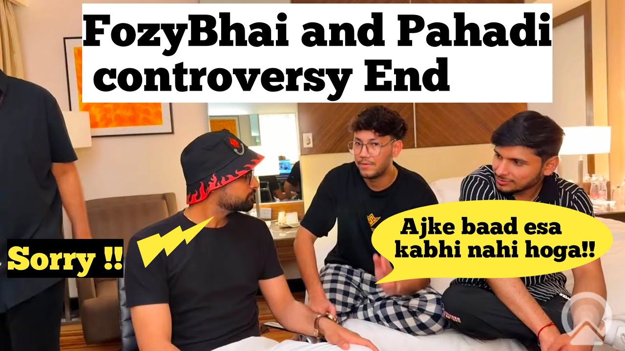 FozyBhai and Pahadi gaming controversy End.Face to face baate. 