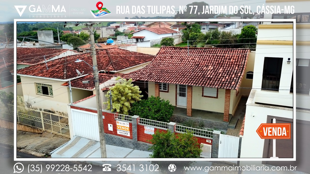 CASA ACONCHEGANTE NA RUA DAS TULIPAS EM CÁSSIA