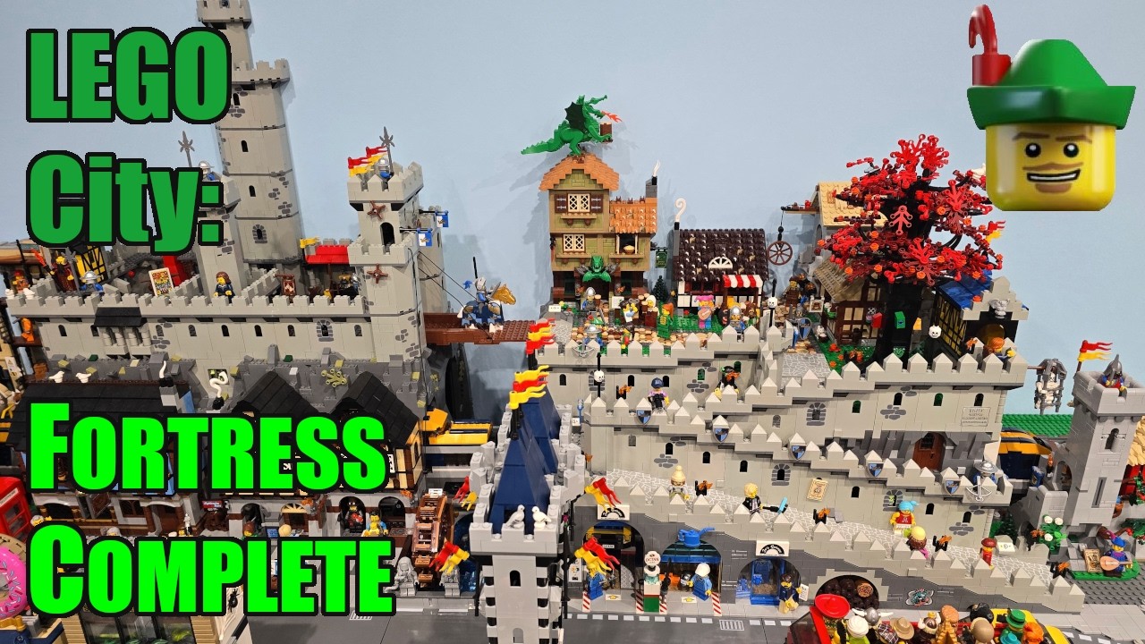 LEGO City &mdash; Замок-крепость (MOC) готов &mdash; Установка 🏰🧑&zwj;🔧🏹