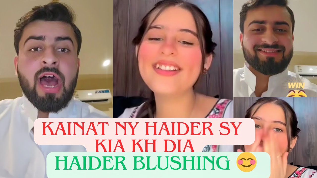 Kainat Ny Haider Sy Kia Kah Dia| Haider Blushing