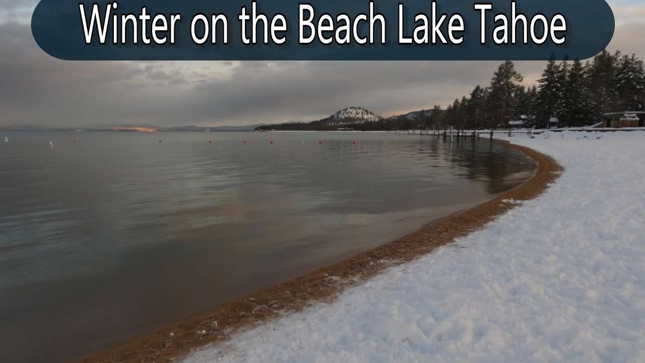 Lake Tahoe Wonders  |  Scenic Lakeside  Winter Trek Calming Moments
