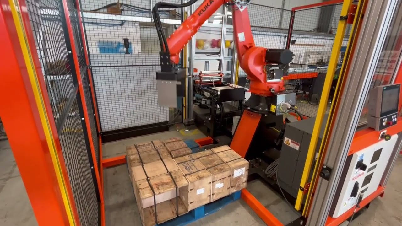 Robotic Box Palletising System - Cheese Customer