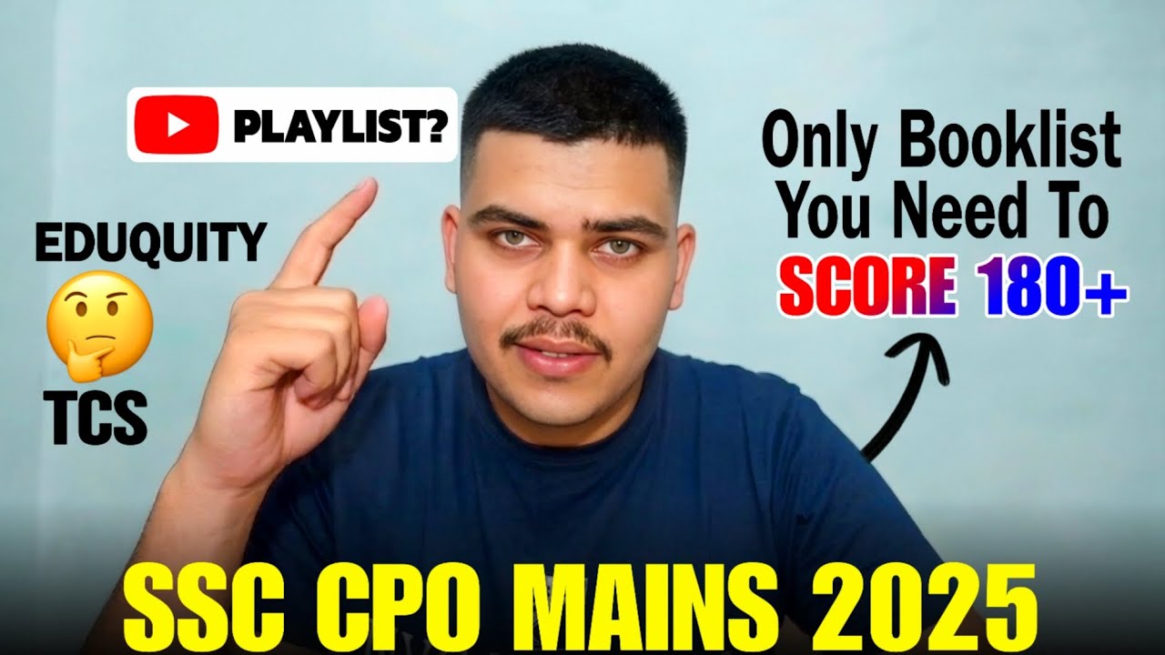 SSC CPO 2025 Mains Strategy🎯 | How to Score 180+ In CPO Mains | SSC CPO MAINS Complete Roadmap