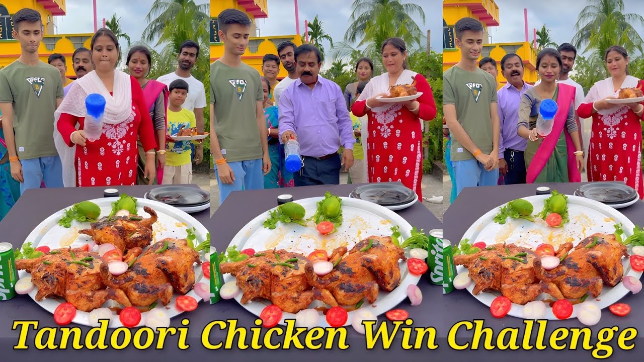 Tandoori Chicken Win Challenge – Flip The Bottle And Try Your Luck 🤔| মজার ভিডিও/ SK Challenge Video