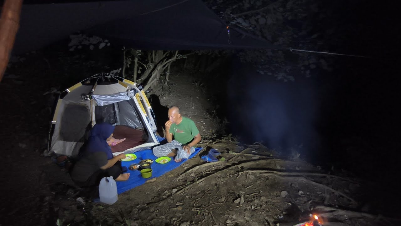 Camping Romantis di tepi Sungai🌊cari Kerang & Sambal Super Pedas!🥵