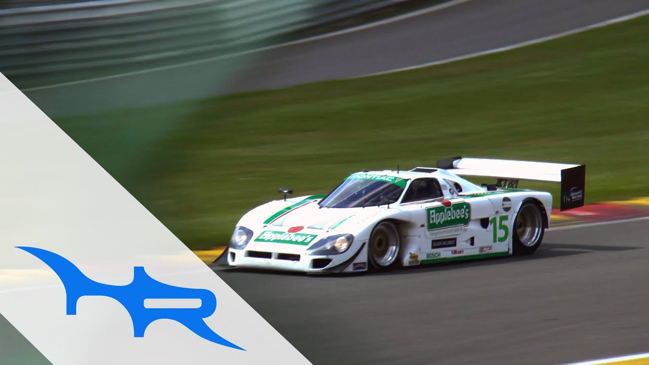 1989 Spice SE89 Group C (LOUD V8 REVVING & ACCELERATIONS)