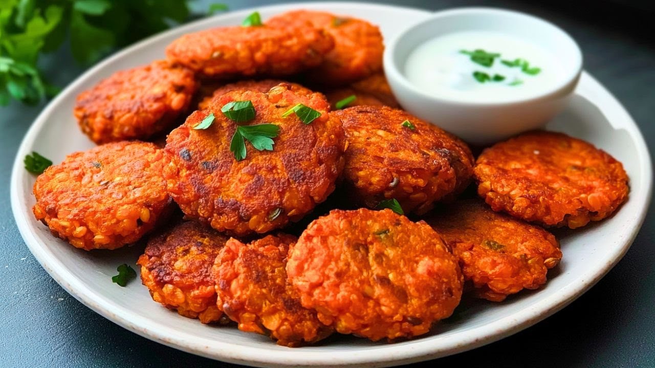 Diese Linsen Bratlinge schmecken besser als Fleisch! Proteinreiche, leckere Frikadellen Rezept Vegan