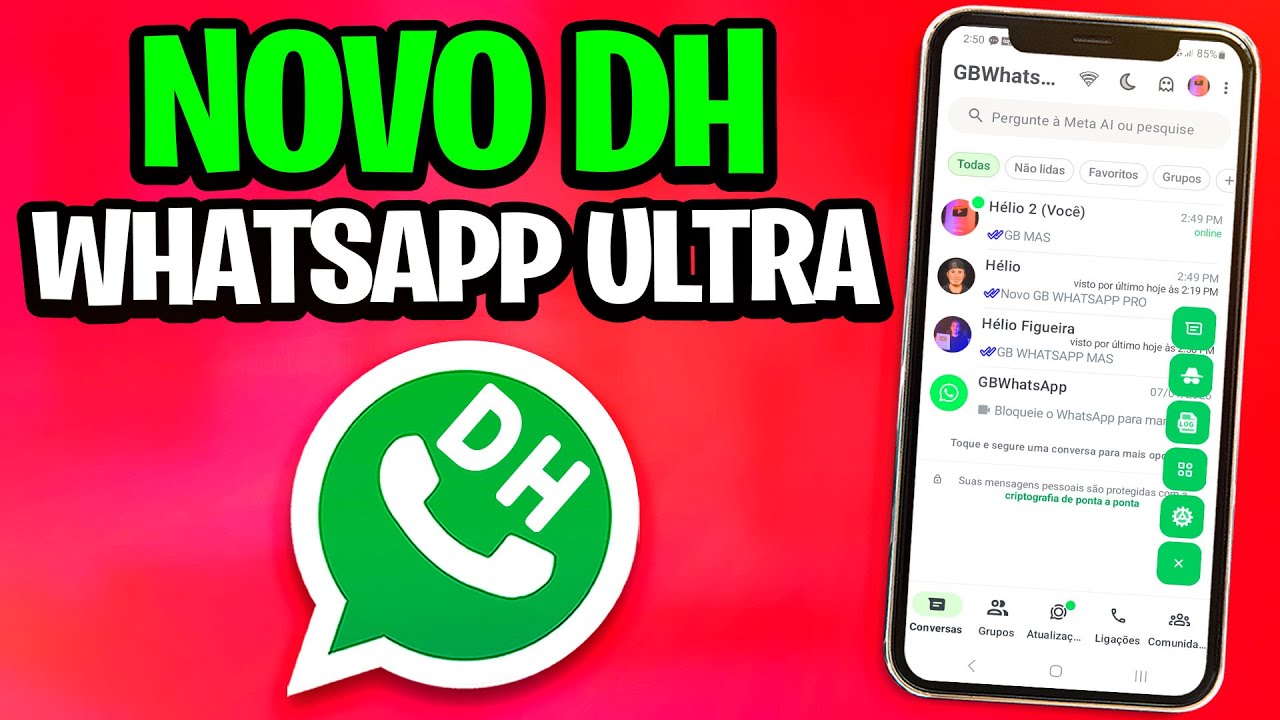NOVO!🚨DH WHATSAPP ULTRA ATUALIZADO COM NOVAS FUNÇÕES E FUNCIONANDO COM NÚMERO BANIDO