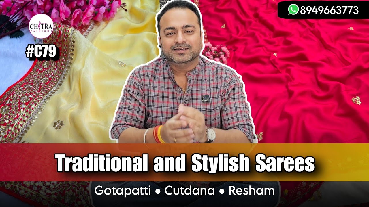 #C79 🔥 Chitra Apparels Wedding Party Special Sarees with Price | New Designer Fancy Sarees #sarees