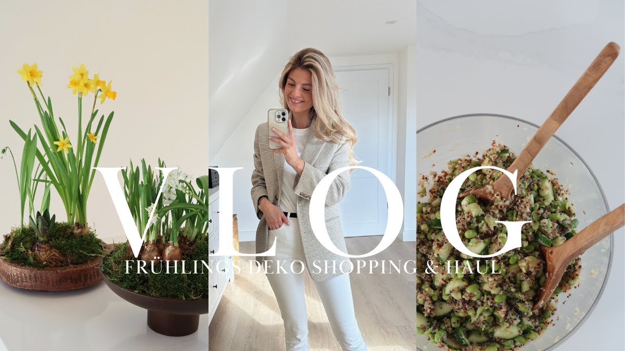 VLOG | Frühlingsdeko Shopping & Haul | theglazedblonde
