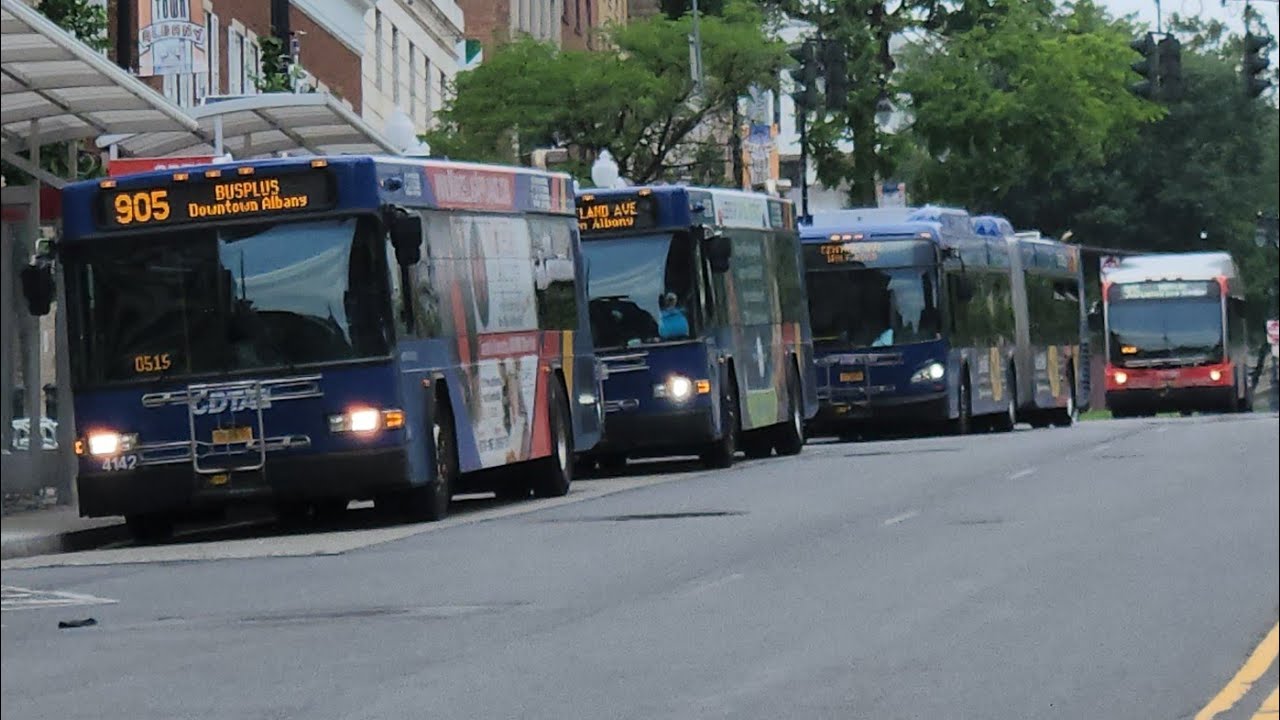 Cdta Bus Action in Downtown Albany Troy and Schenectady S2EP1