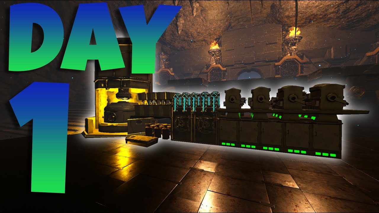 The Start of a 6-Man Alpha Tribe Day 1 - Ark PvP