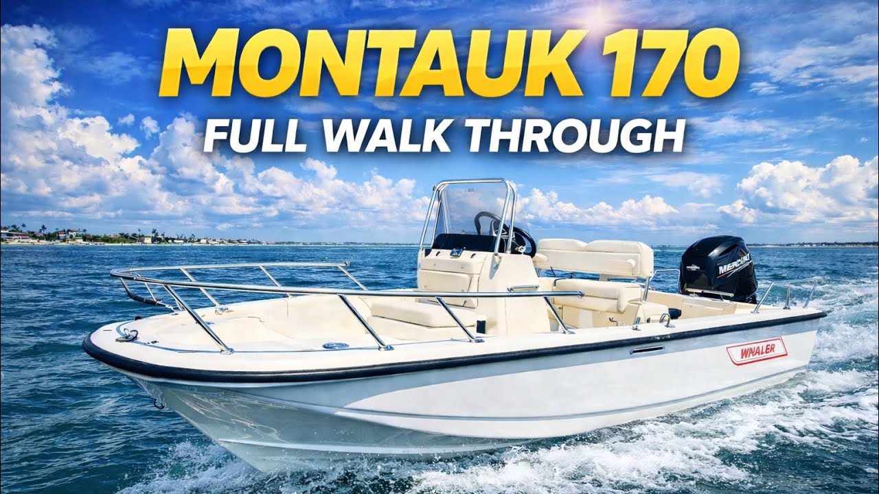 Boston Whaler Montauk 170 Full Walkaround | Features, Specs & On-Deck Tour