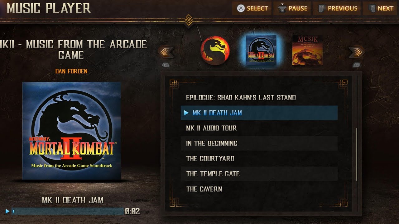Mortal Kombat 2 - Music From The Arcade Game / Original soundtrack OST - Dan Forden