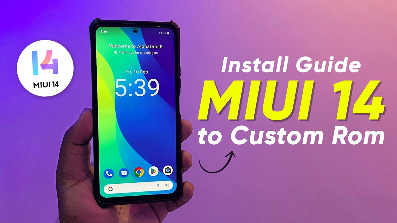 MIUI 14 to Custom Rom Install Guide | Android 13 | AlphaDroid for Redmi Note 10 Pro