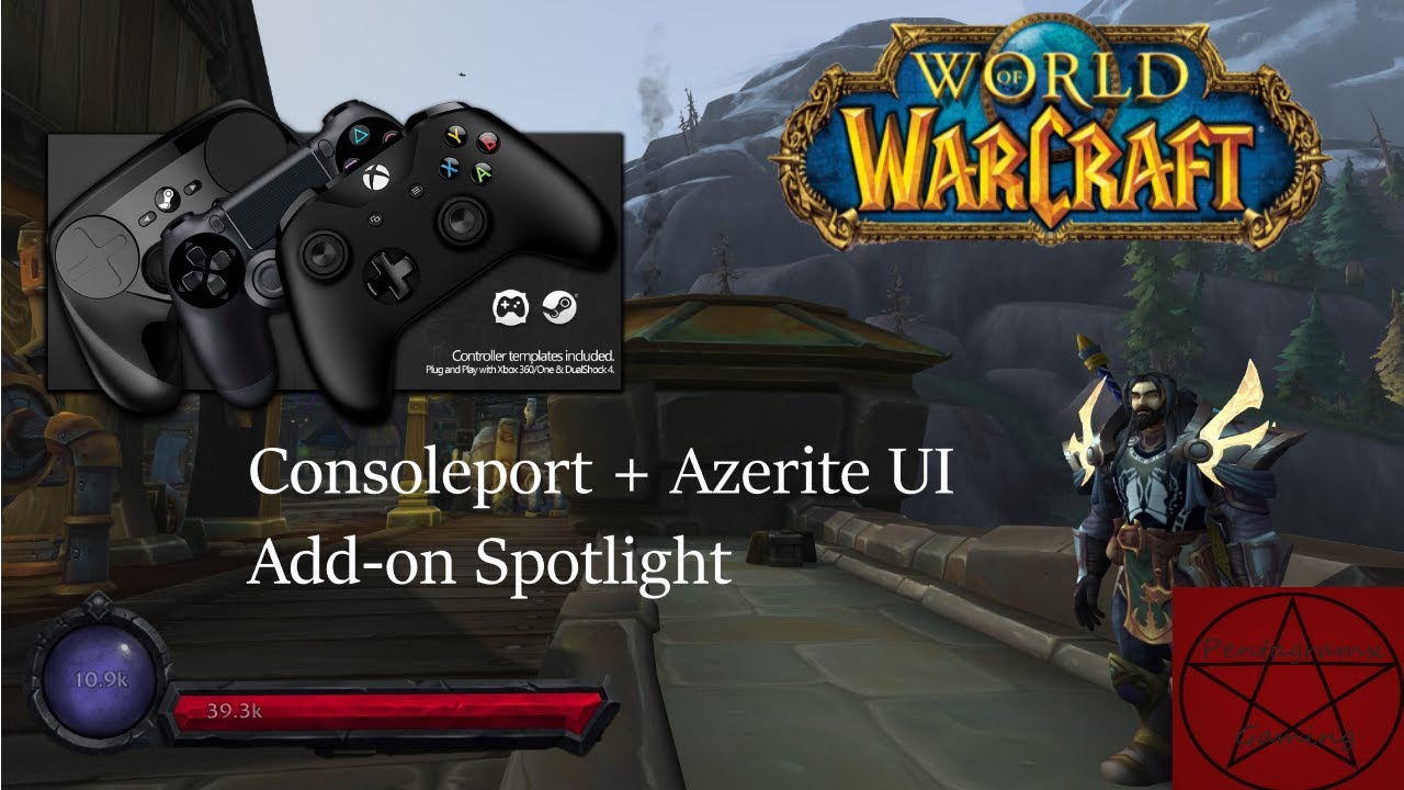 WoW with a Controller | Azerite UI + Consoleport Addon Spotlight